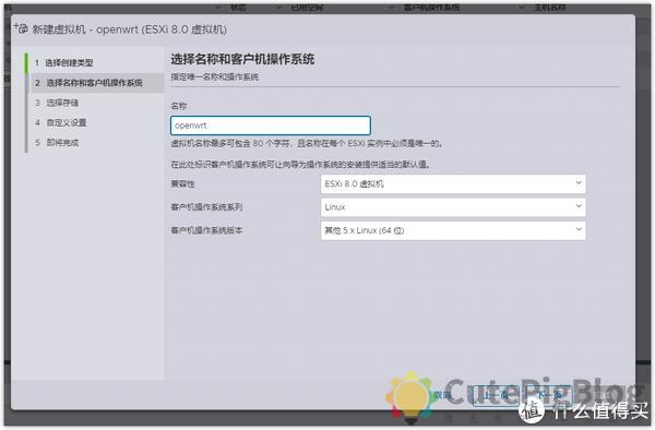ESXi 8.0虚拟机安装openWrt 路由系统插图6